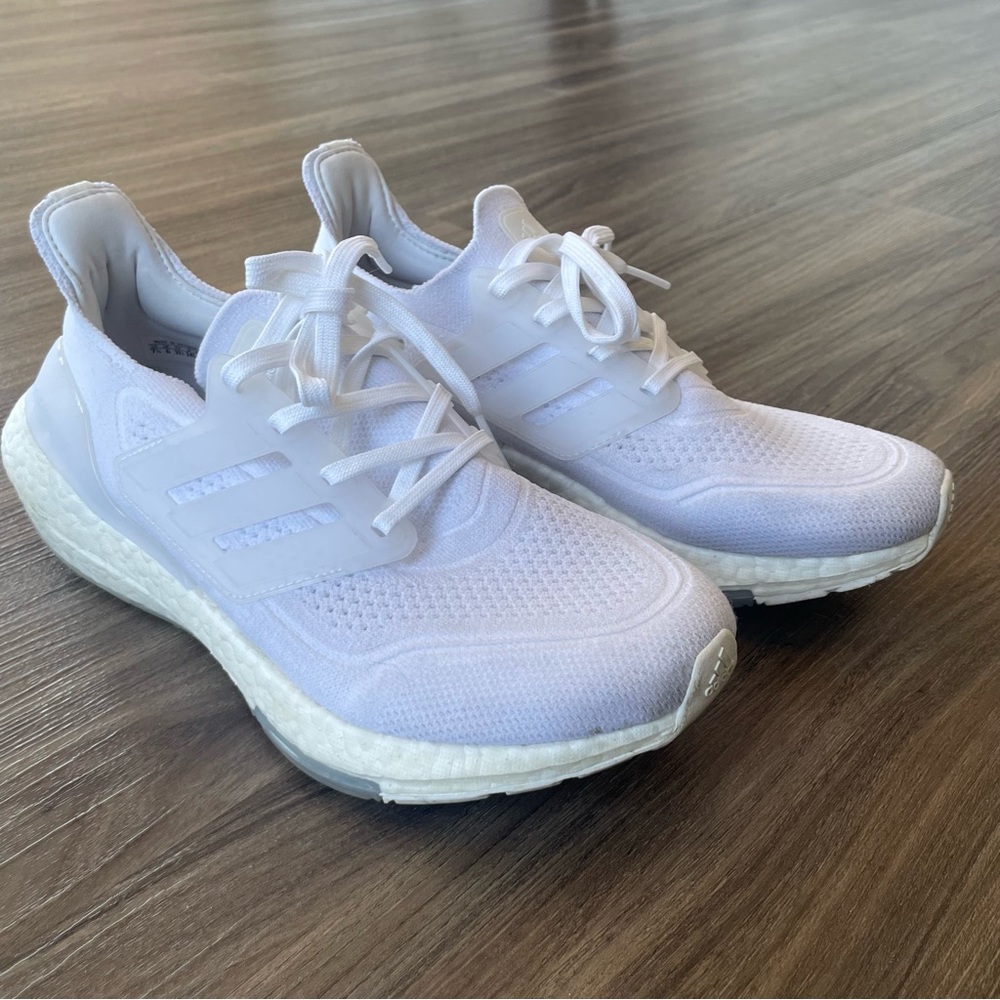 White adidas ultra boost womens 7.5